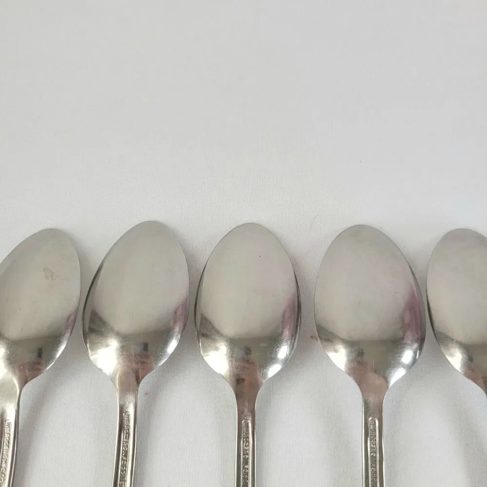 International Silver Rogers Grypsholm Stainless Flatware Set Of 5 Teaspoons 6
